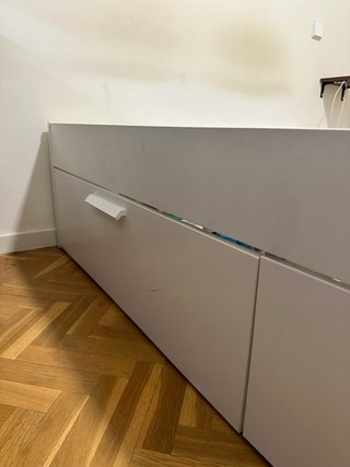 Estructura Cama Brimnes 140x200 + Somier Lönset