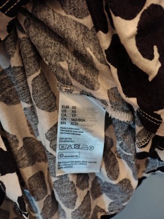 Blusa manga corta estampada