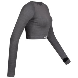 Top fitness manga larga Jelex gris