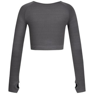 Top fitness manga larga Jelex gris