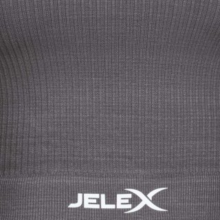 Top fitness manga larga Jelex gris