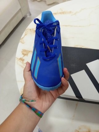 Botas Adidas X Messi Azul/Dorado