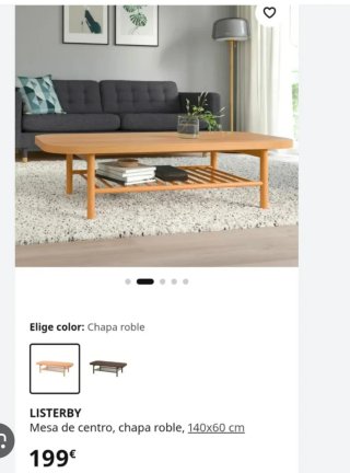 Mesa de centro madera Listerby Ikea