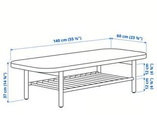 Mesa de centro madera Listerby Ikea