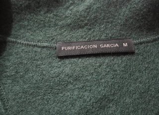 Chaqueta Purificación García Verde lana 100%