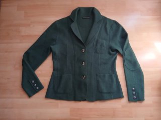 Chaqueta Purificación García Verde lana 100%