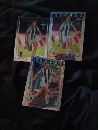 3 Cromos Fútbol Juventus Chiara Beccari