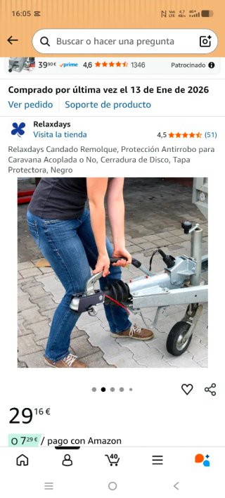 Candado para remolque
