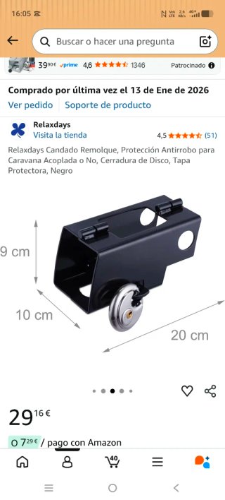 Candado para remolque