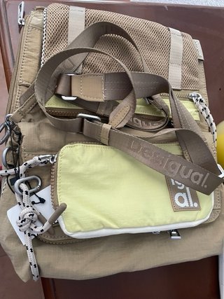 Bolso Desigual Voyager Multi-posición Beige/Amaril