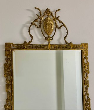 Espejo Antiguo Dorado 55x105cm