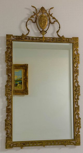 Espejo Antiguo Dorado 55x105cm