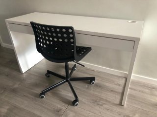 Juego de 3 sillas de oficina negras
