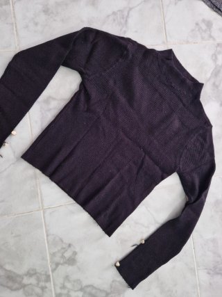 Blusa gola alta preta inverno