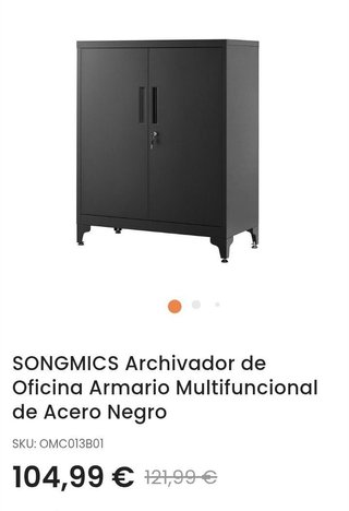 Armario Archivador de Oficina de Acero OMC013B01