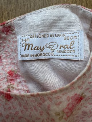 Mayoral Vestido bebé floral rosa