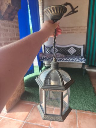 Lámpara de techo estilo antiguo envejecido
