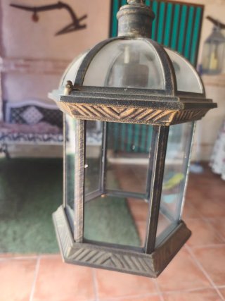 Lámpara de techo estilo antiguo envejecido