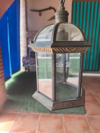 Lámpara de techo estilo antiguo envejecido