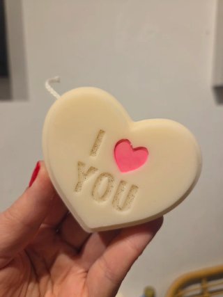Vela Corazón I Love You