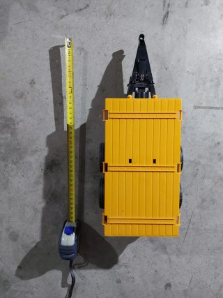 Remolque plano amarillo