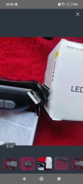 Linterna frontal LED