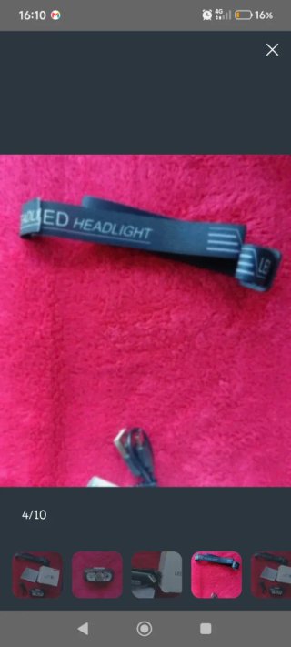 Linterna frontal LED