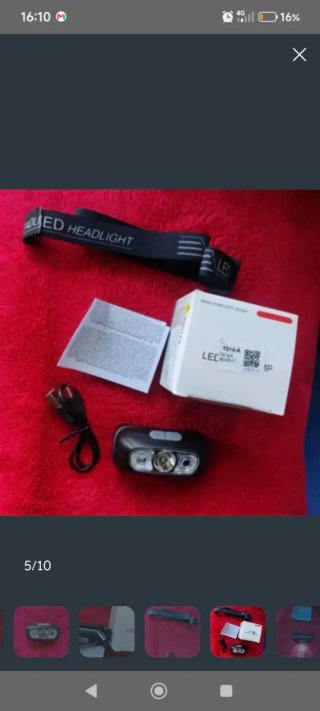 Linterna frontal LED