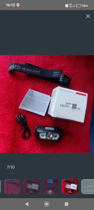 Linterna frontal LED