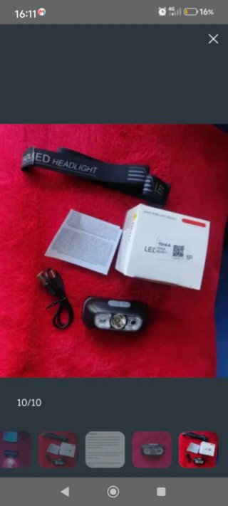 Linterna frontal LED