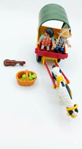 Playmobil Carro con Poni y Figuras