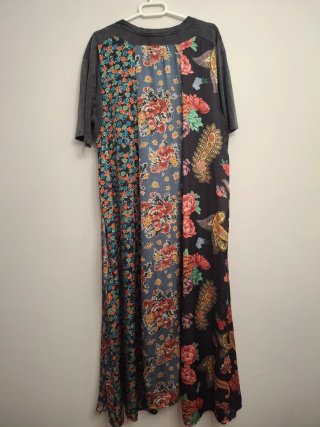 Vestido Zara Talla S Floral Patchwork