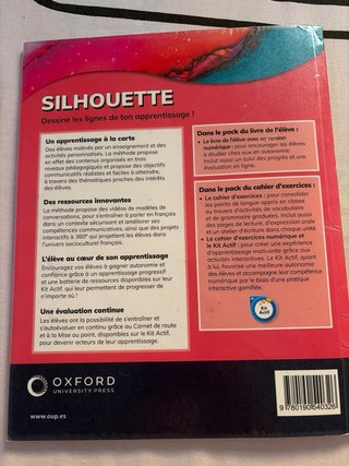 Silhouette 2. Cahier d'exercices