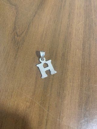Colgante Letra H Plata