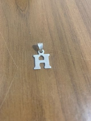 Colgante Letra H Plata