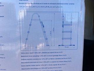 Escalera para piscina, para estrenar