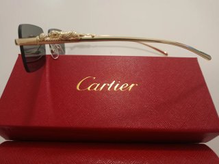 Gafas de Sol Cartier Doradas y Grises