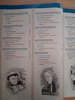 Historia de la filosofía, Bachillerato 2