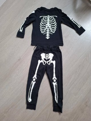 Pijama/Disfraz Esqueleto Infantil. Talla 98 cm