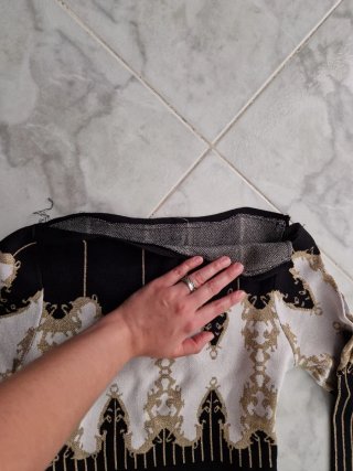 Vestido de malha canelada inverno