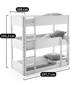 Cama triple litera madera