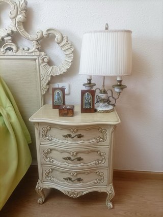 Cabezal y mesitas habitación matrimonio