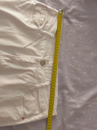 Pantalón Blanco Recto Talla M
