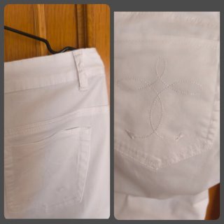Pantalón Blanco Recto Talla M