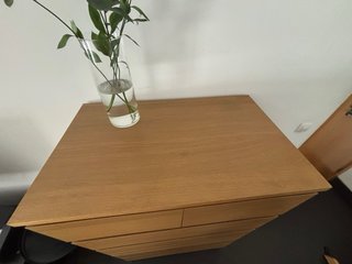 Cómoda MALM 6 cajones, marron claro como nueva