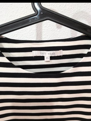 Vestido de rayas blanco y negro Talla XS – Nuevo