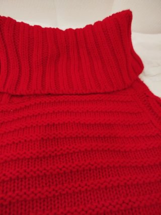 Jersey/Poncho Rojo Cuello Alto