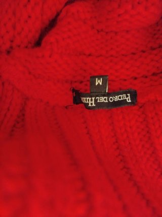 Jersey/Poncho Rojo Cuello Alto