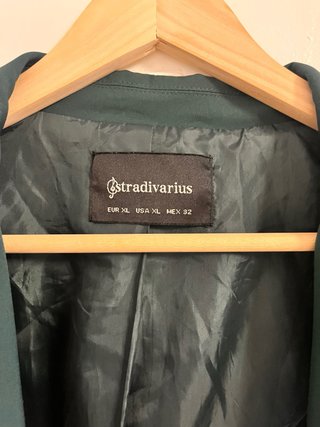 Blazer Stradivarius Verde Talla xl