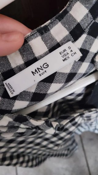 Camisa cuadros Mango